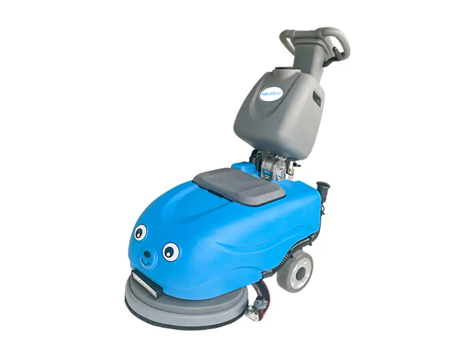 SJ15 Foldable Mini Commercial Electric Floor Scrubber Cleaning Machine