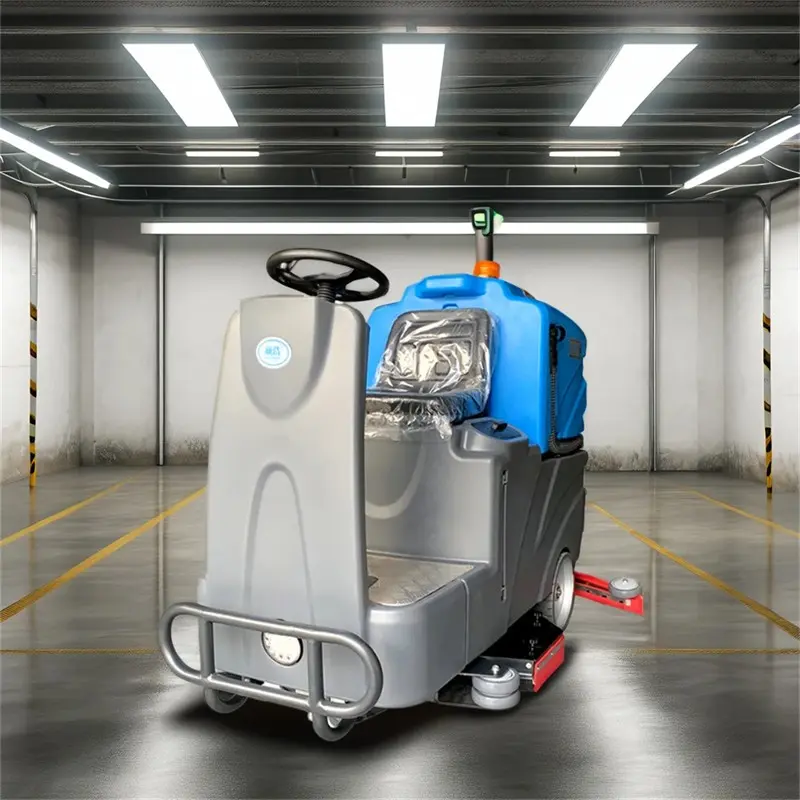 Revolution of Industrial Large Cleaning Machine---SJ160 Ride-on Floor Scrubber