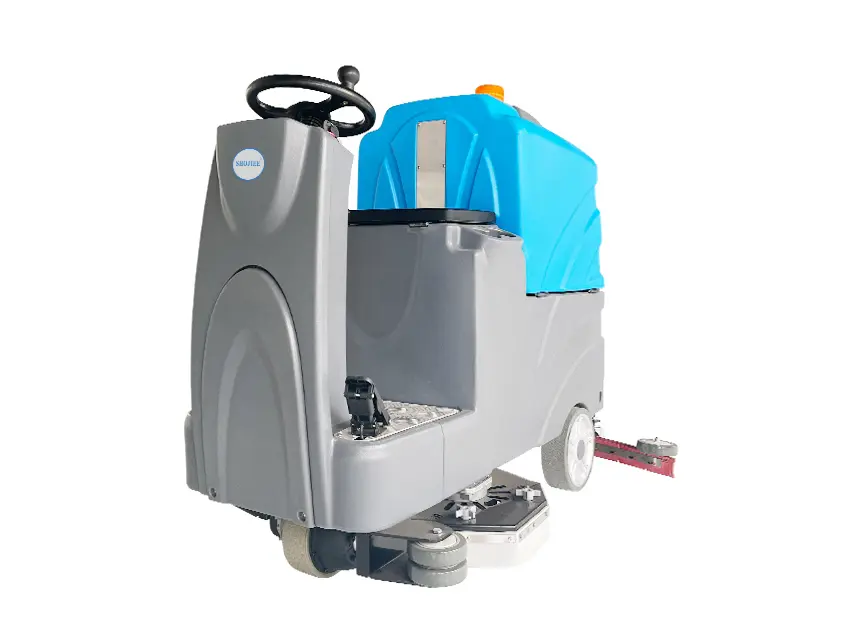 SJ115 Factory Direct Battery Powered Ride On Floor Scrubber