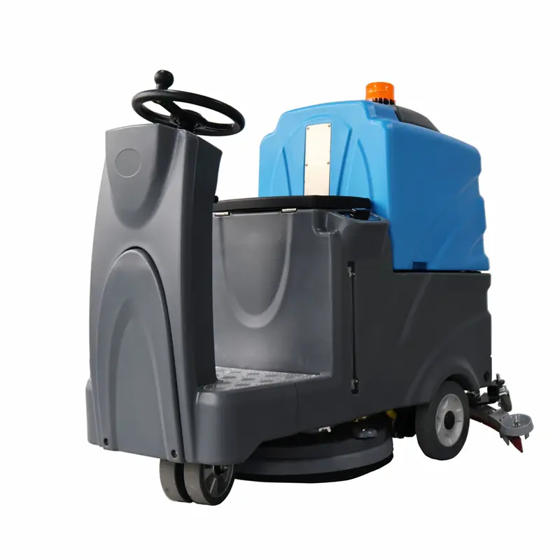 Commercial floor scrubbers usually use brush disk rotation or vibration