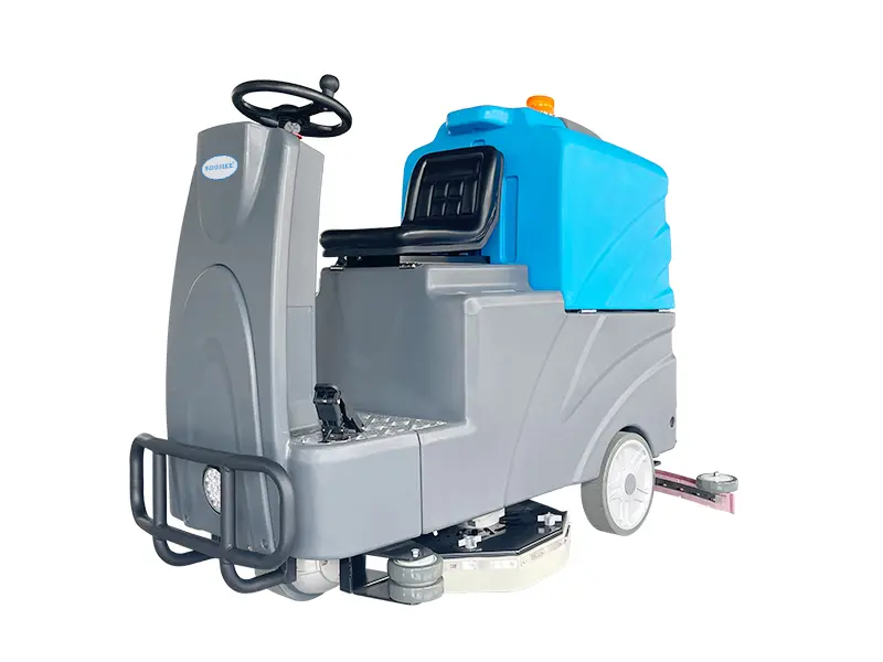 SJ160 Foldable Mini Commercial Electric Floor Scrubber Cleaning Machine
